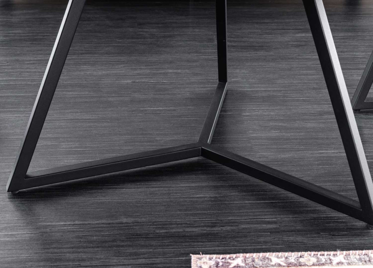 Table Basse Galet en Céramique effet Marbre