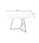 Table basse blanche en céramique 70 cm