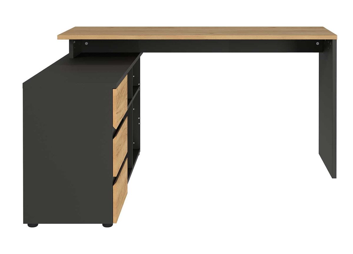 Bureau en bois et gris graphite