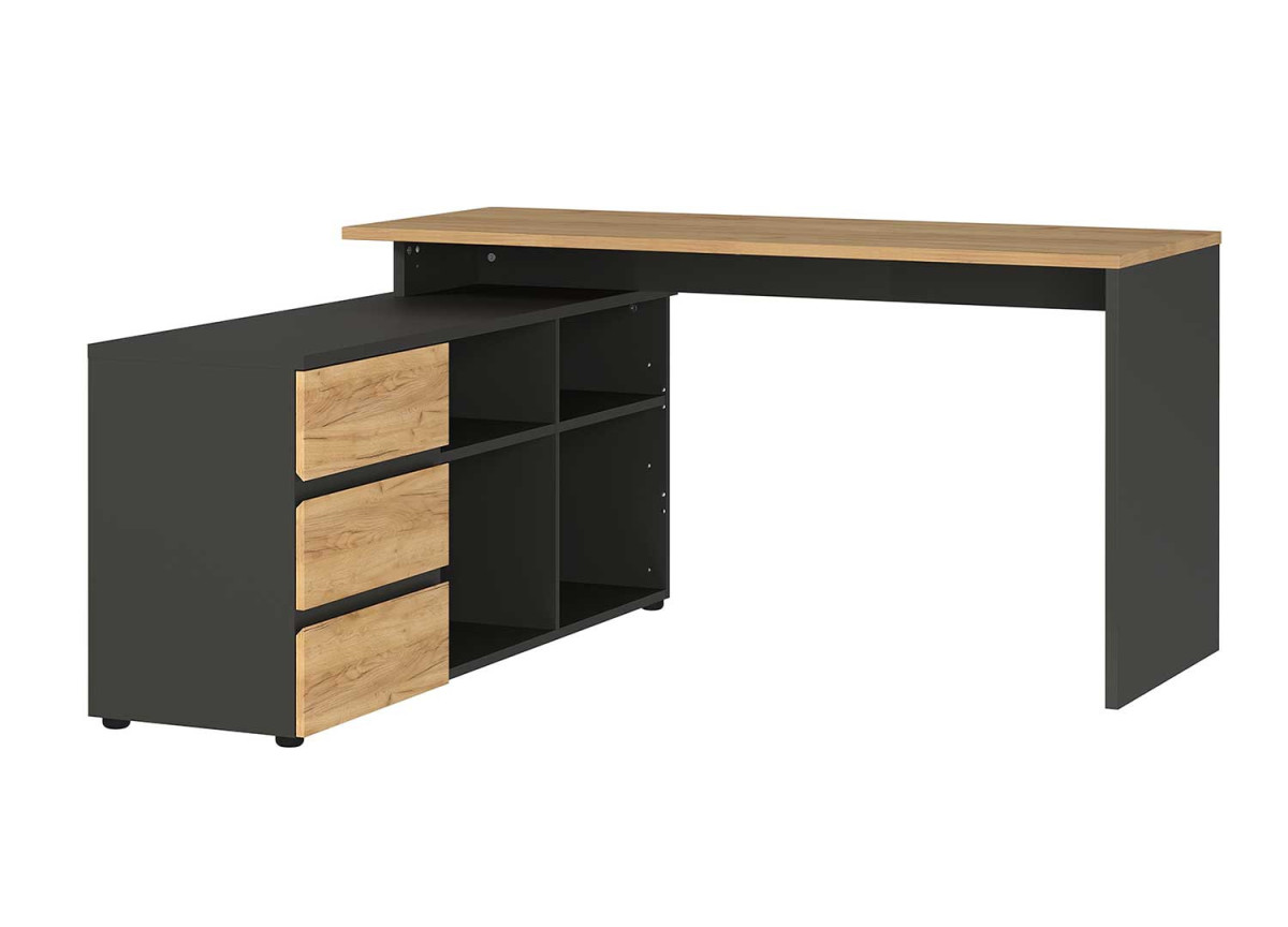 Bureau en bois et gris graphite