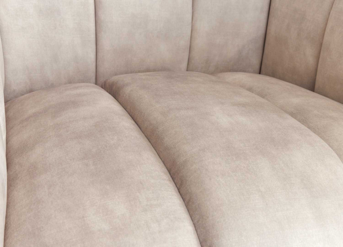 Fauteuil Moderne en Velours et Pieds Métal