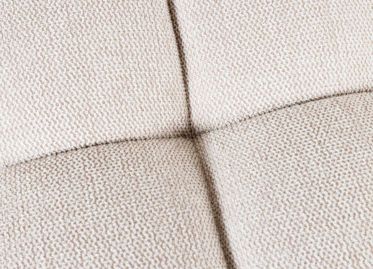 Banquette design tissu beige
