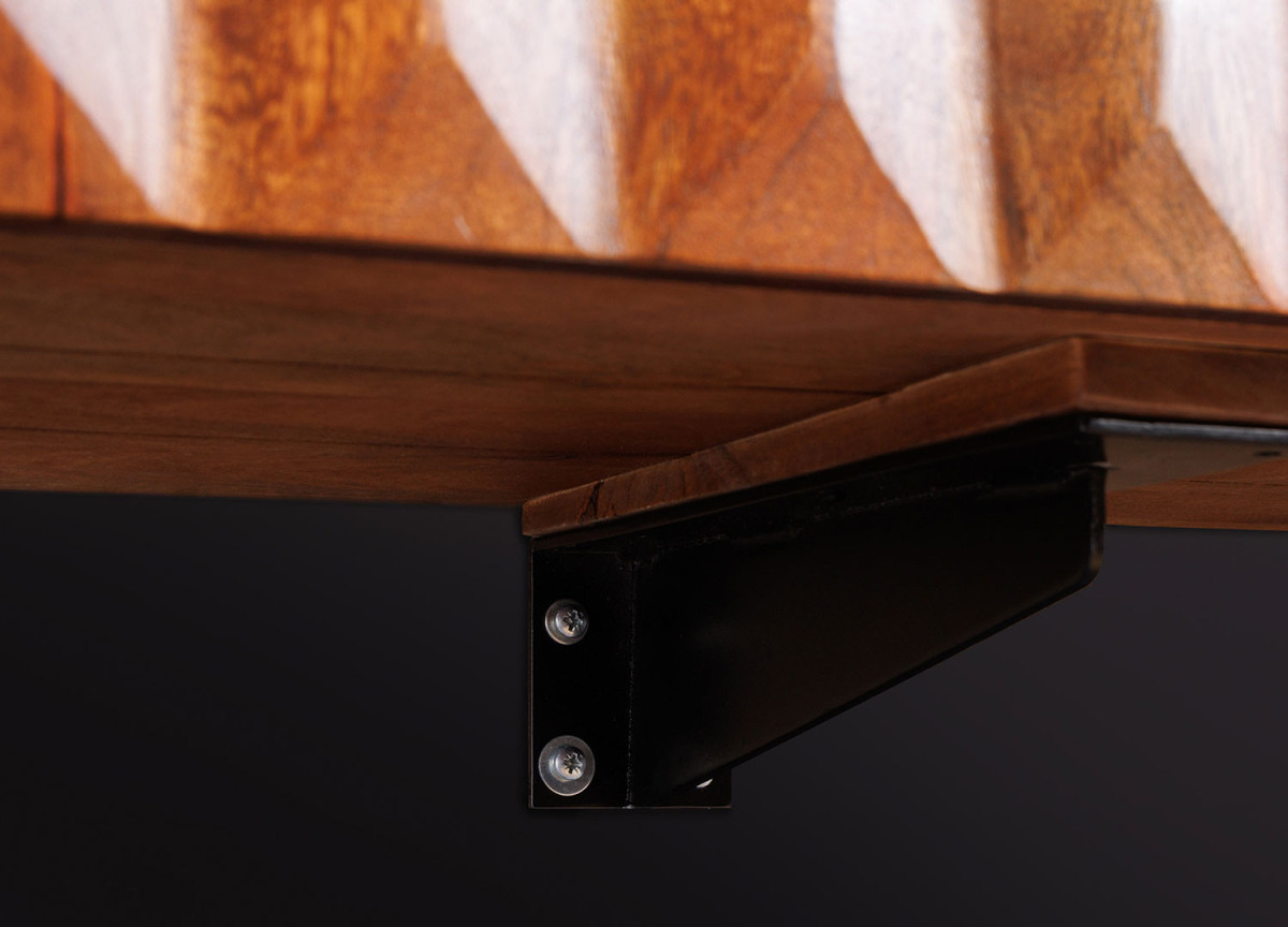 Meuble TV Mural 160 cm en Bois Massif