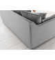 Canapé d'angle en Lin gris