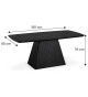 Table 180x90 chêne noir