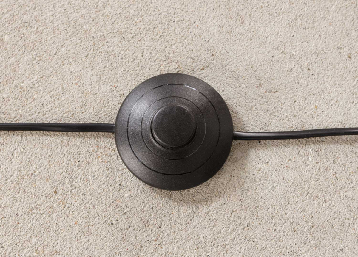 Grande Lampe sur Pied en Bois et Lin Beige