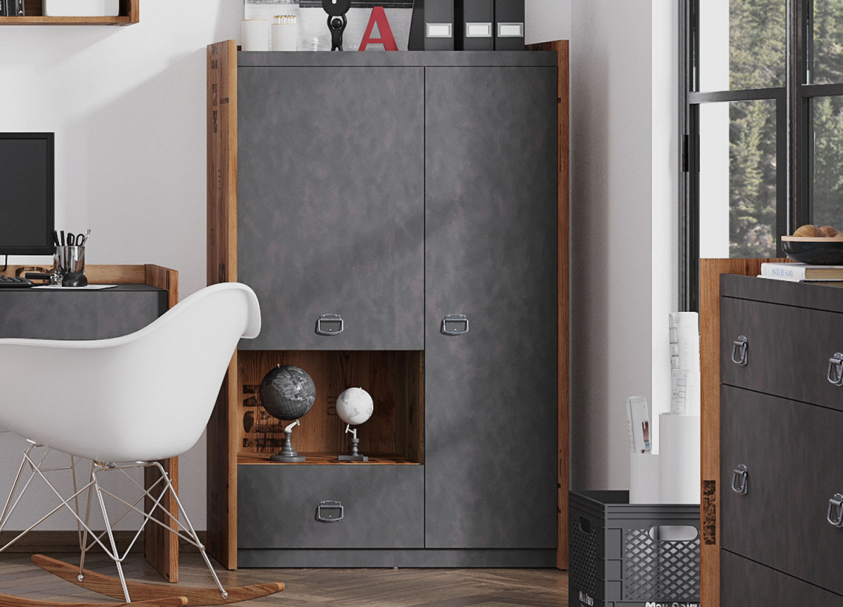 Petite armoire 90 cm chambre enfant