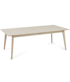 Table à manger 220 - 320 cm Chêne blanchi