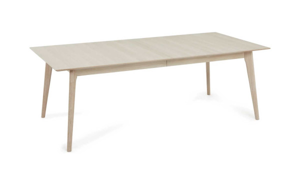 Table à manger 220 - 320 cm Chêne blanchi