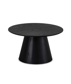 Table basse design 80 cm Chêne noir