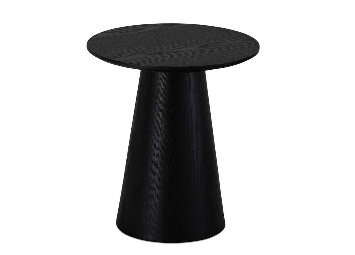 Bout de canapé design 45 cm Chêne noir