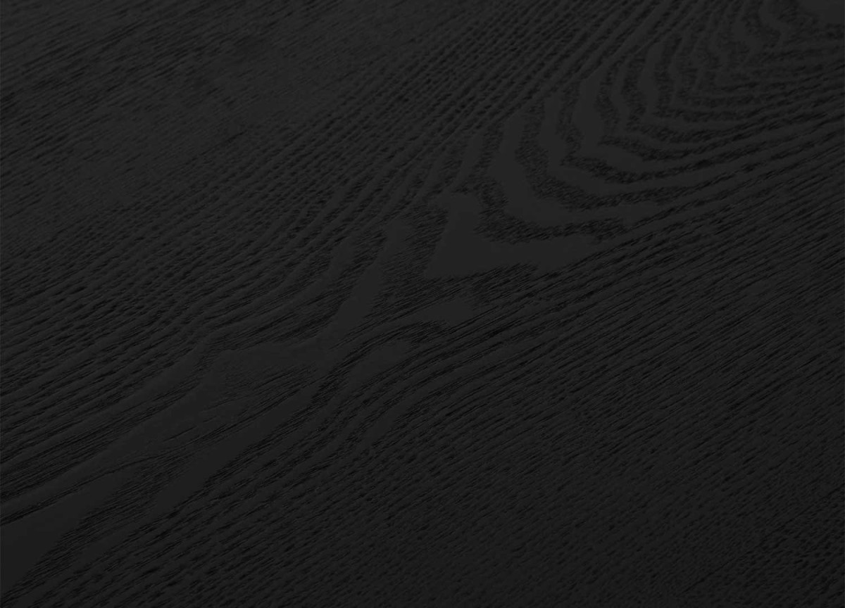 Table salle à manger ovale 160 cm Chêne noir