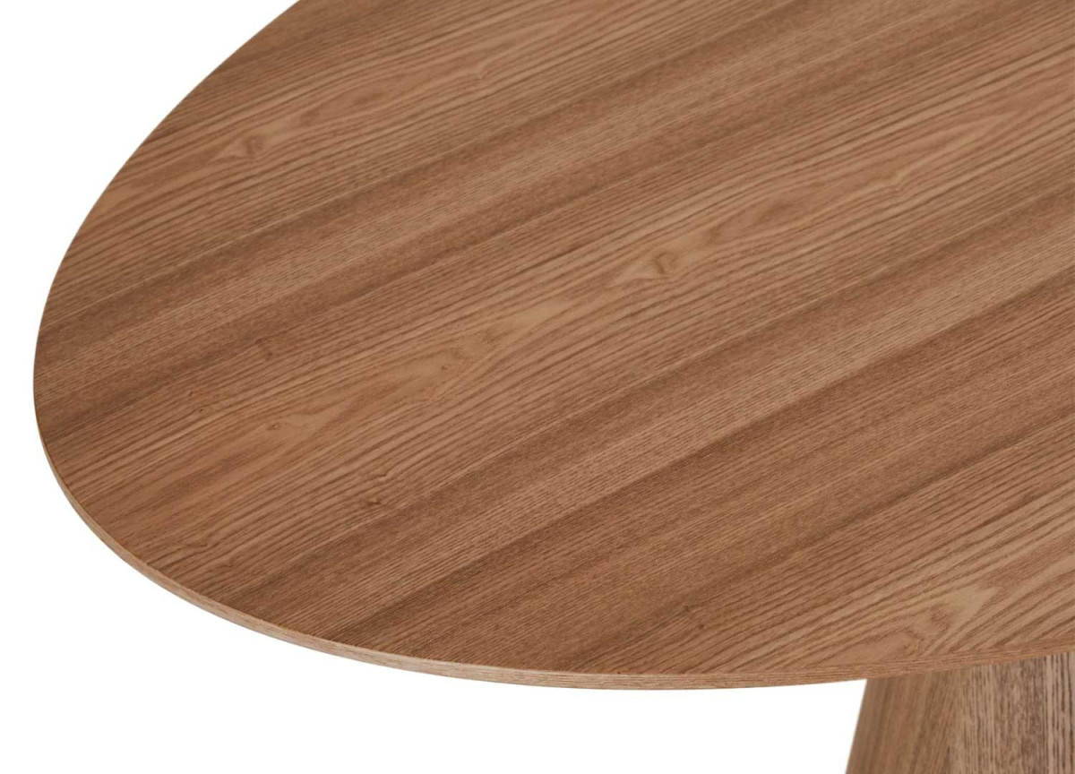 Table salle à manger ovale 160 cm Chêne