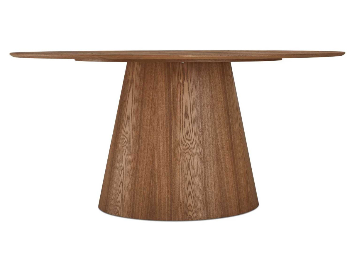 Table salle à manger ovale 160 cm Chêne