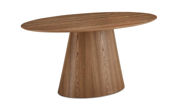 Table salle à manger ovale 160 cm Chêne