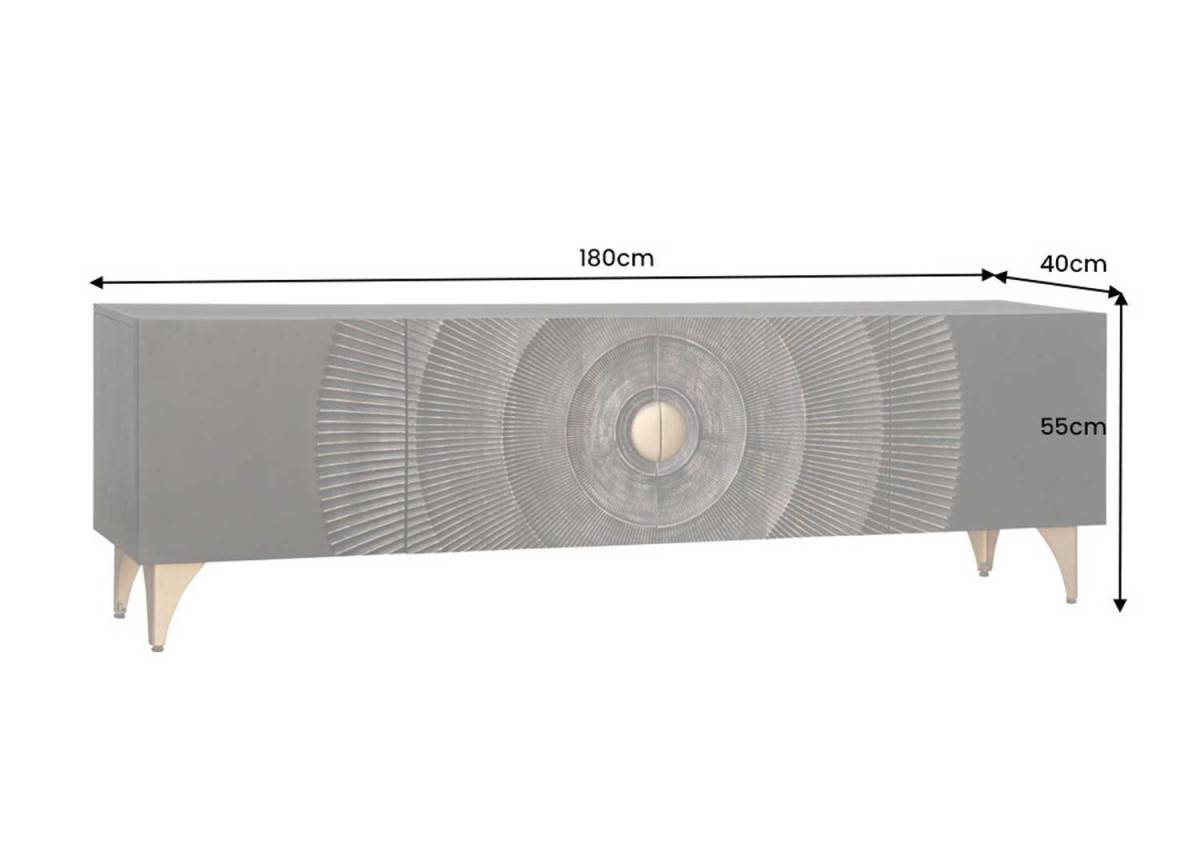 Festnight Meuble TV LED LED Meuble TV Banc TV LED Meuble TV Bois Table Television Salonmeuble TV Avec LED Meuble TV Haut Meuble TV Scandinaves- Blanc-180x35x40 Cm