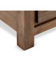 Table basse 4 tiroirs 120 cm Acacia brun brossé