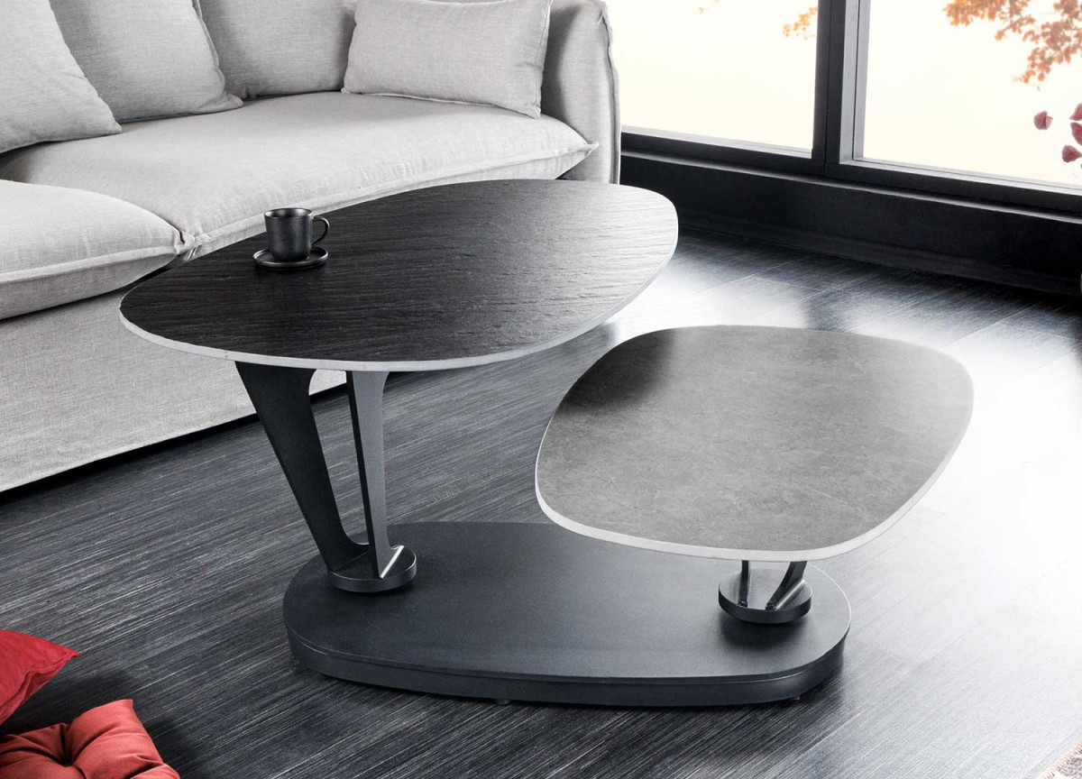 Table basse design en céramique modulable