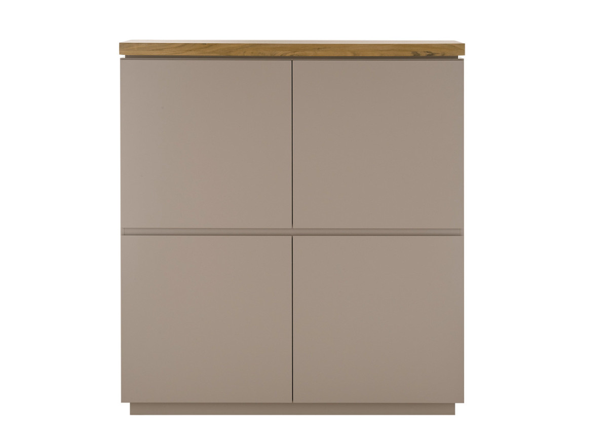 Bahut gris chaud et acacia