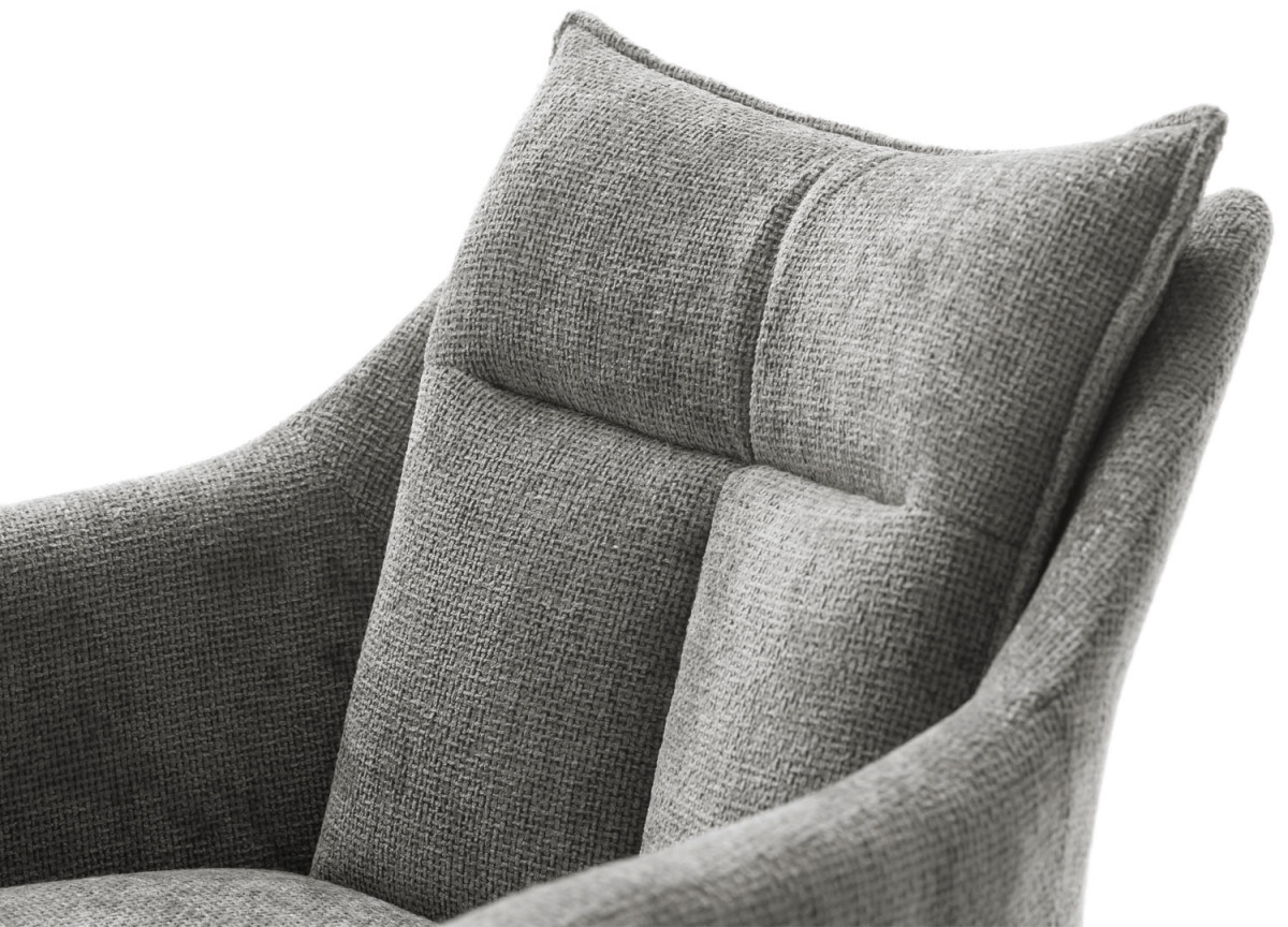 Fauteuil relax avec repose-pieds anthracité