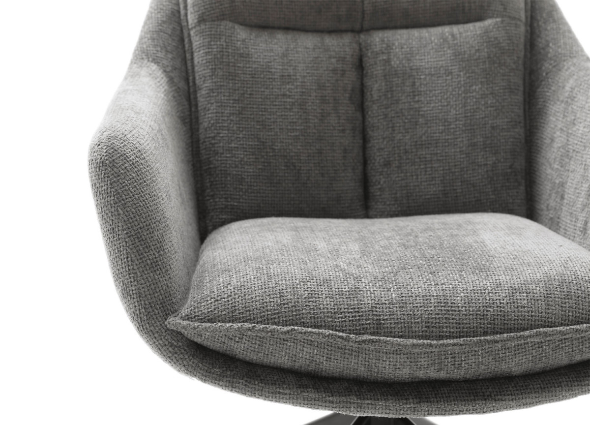 Fauteuil relax avec repose-pieds anthracité