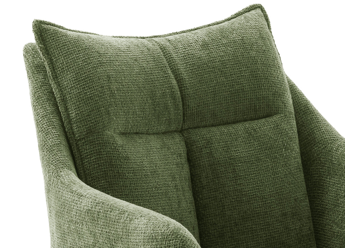 Fauteuil avec repose-pieds rotatif à 360°