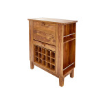 Meuble Bar avec Multiples Rangements en Shesham