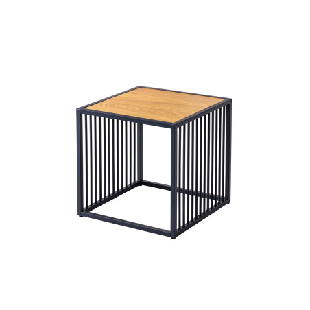 Table d'appoint moderne en bois et métal