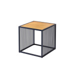 Table d'appoint moderne en bois et métal