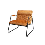 Fauteuil Lounge Rétro Moderne Jaune Moutarde