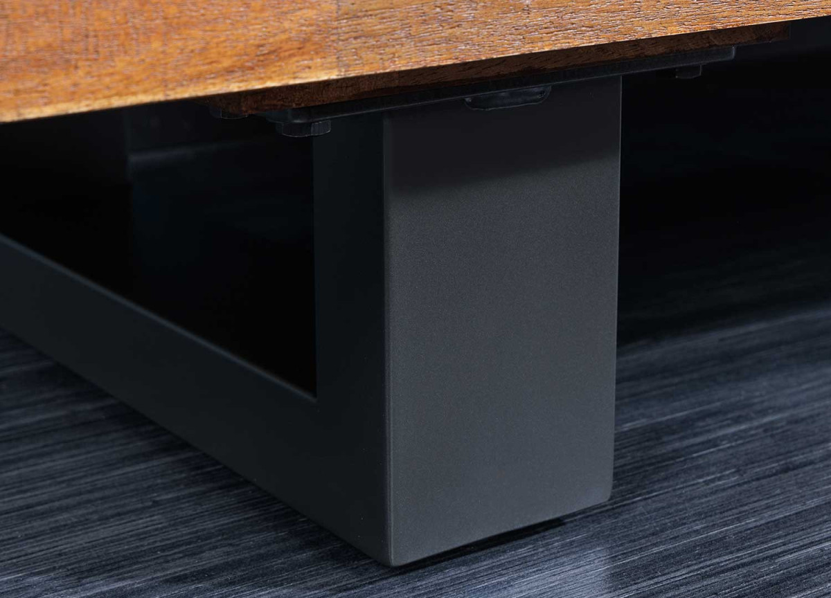 Buffet Industriel Acacia Foncé et Métal Anthracite