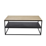 Table Basse Rectangulaire Chêne et Métal