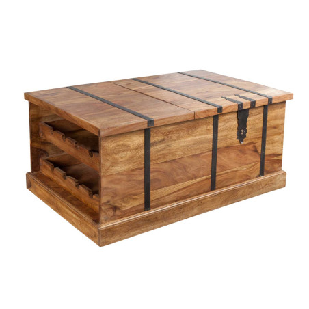 Table basse range bouteille