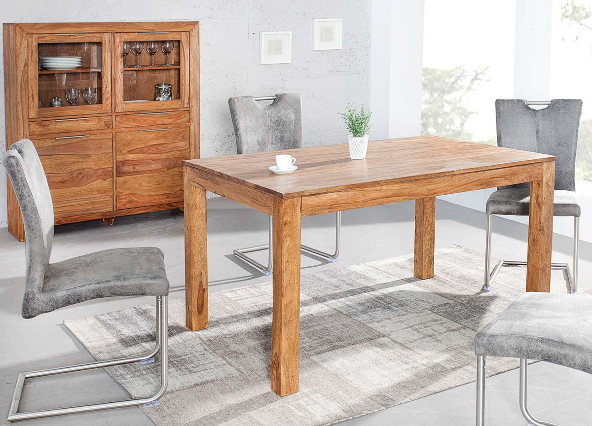 Table à manger 120 cm en shesham
