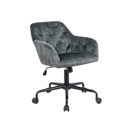 Chaise de bureau velours vert