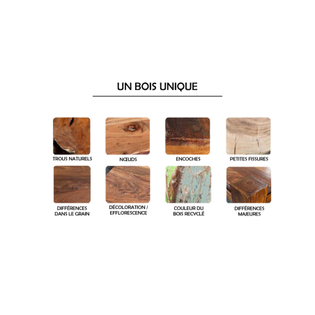 Table Basse Tronc d'Arbre / Bois massif Acacia