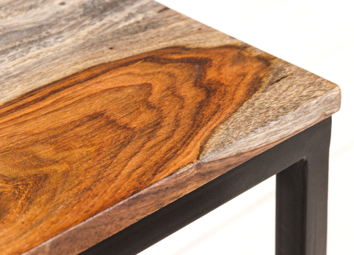 Table Basse Emboîtable en Bois Massif de Shesham