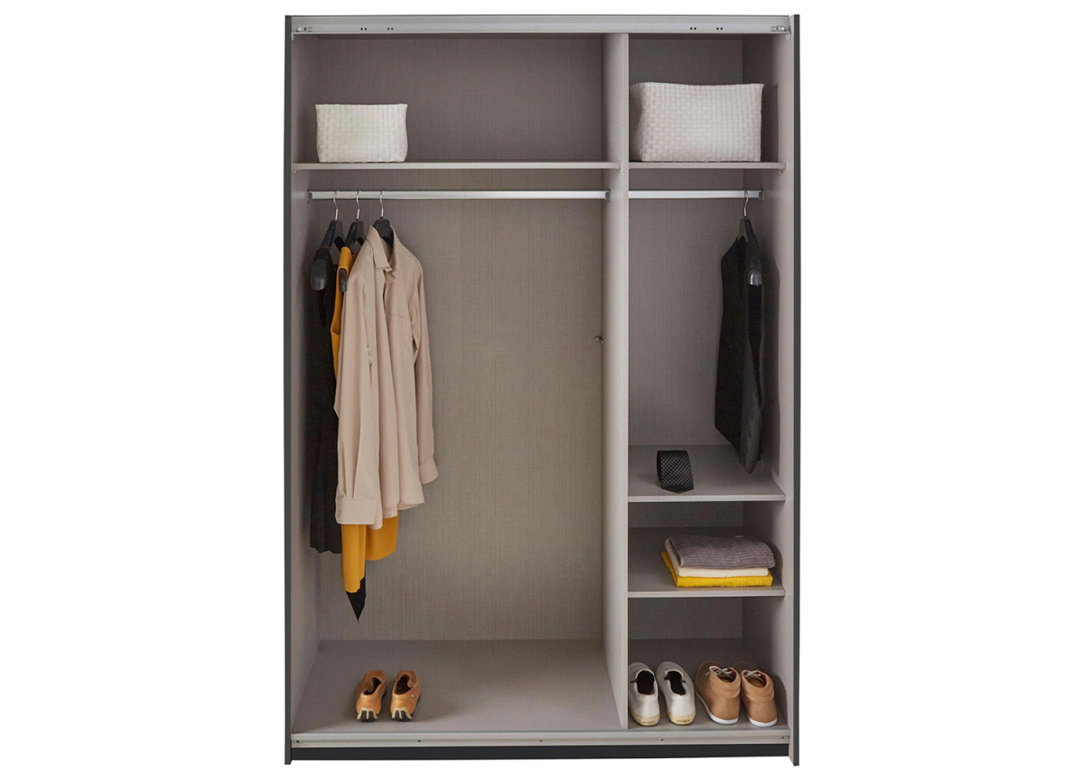 Armoire 2 portes coulissantes 135 cm - Lingère / Dressing / Rangement Altona