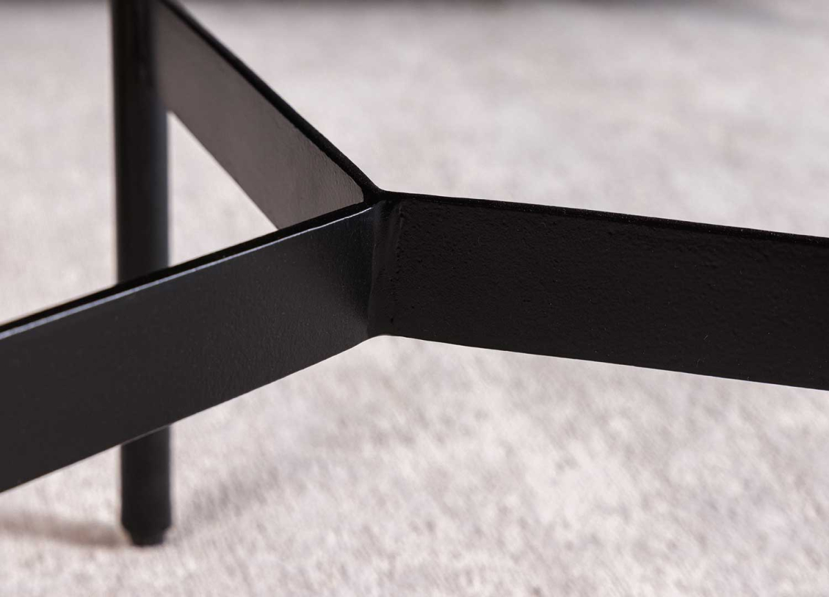 Tables Basses formes Galets Bois et Noir