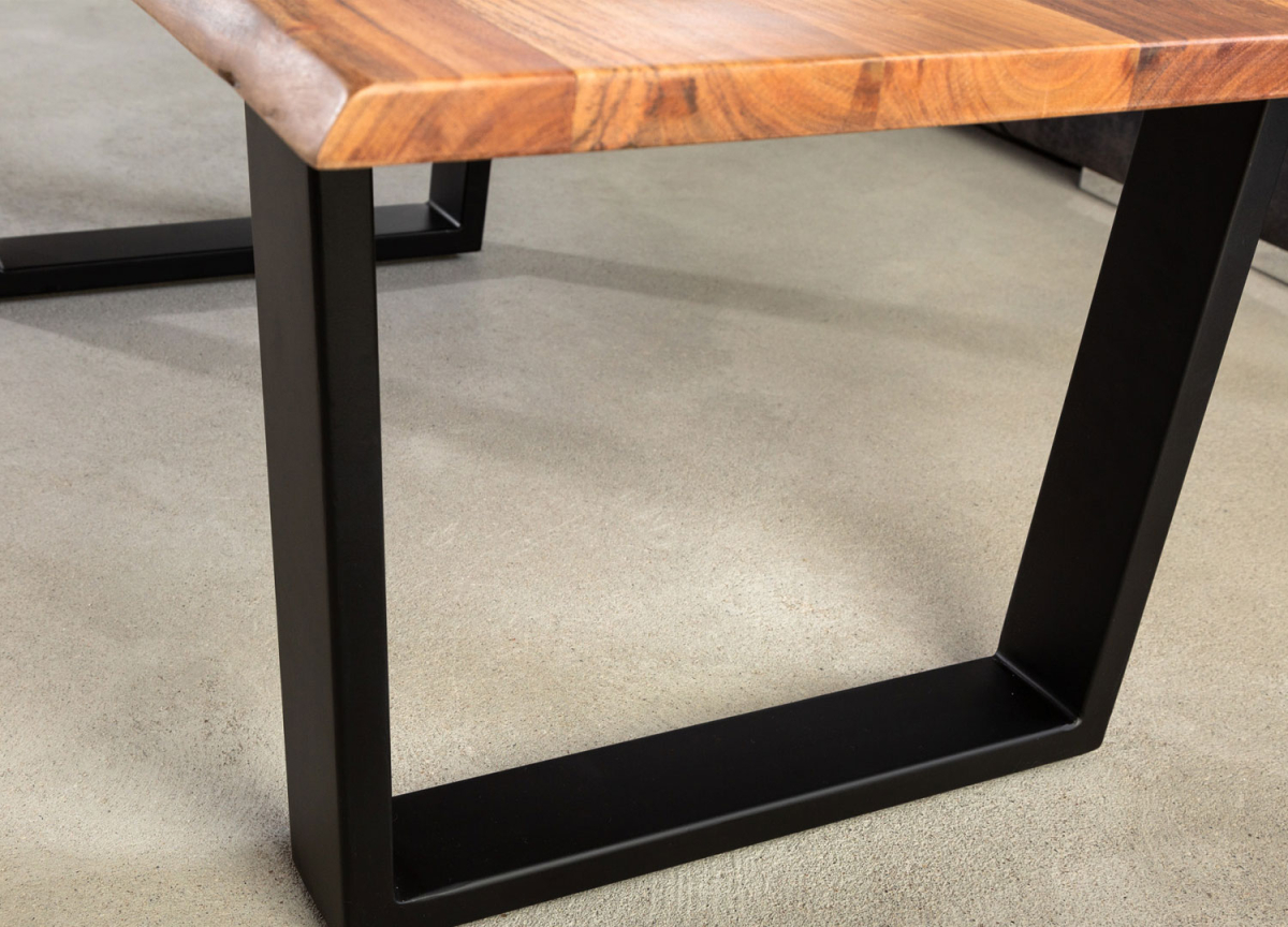 Table Basse 120 cm Acacia et Métal