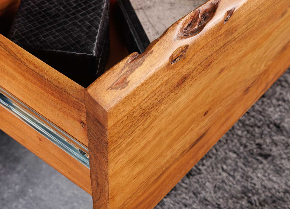 Meuble TV | Bois Massif | Anthracite