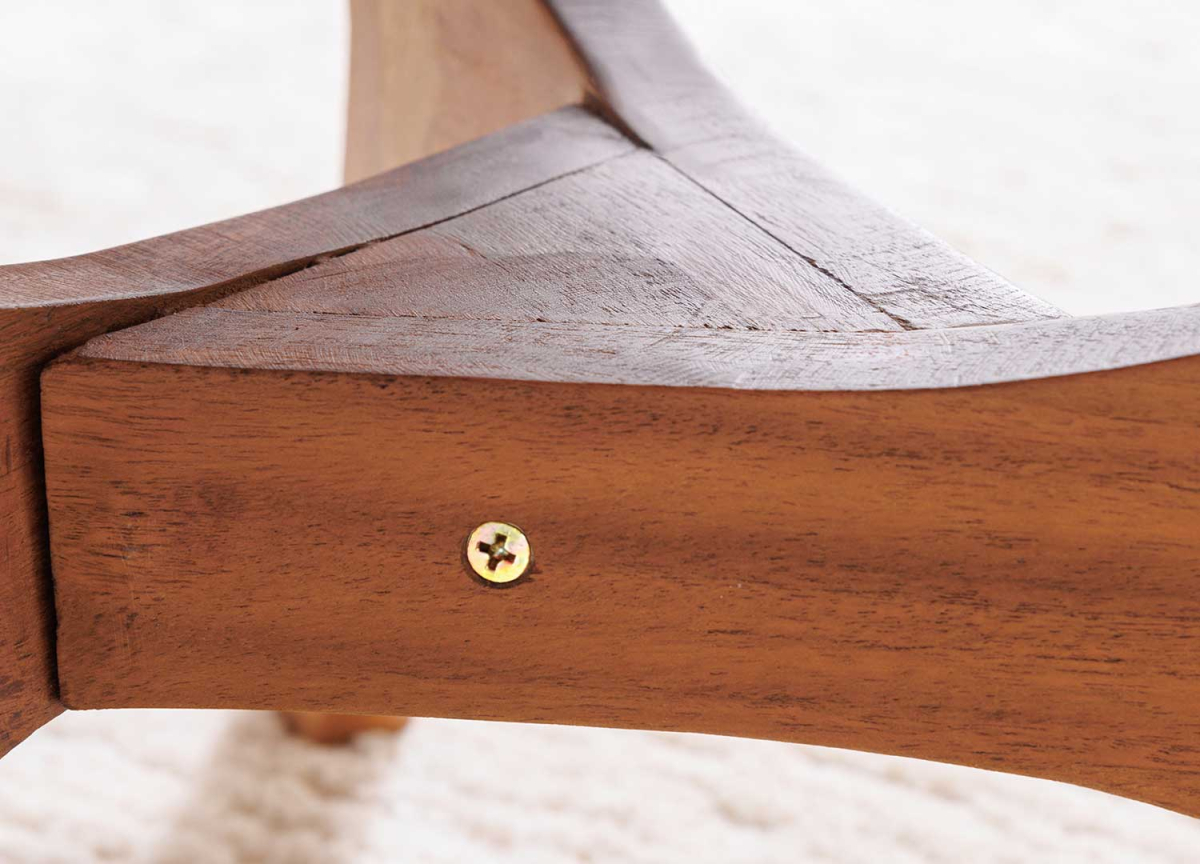 Table Basse en Bois d'Acacia 70 cm - Piétement en Y