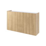 Buffet Moderne Bois et Blanc avec LED