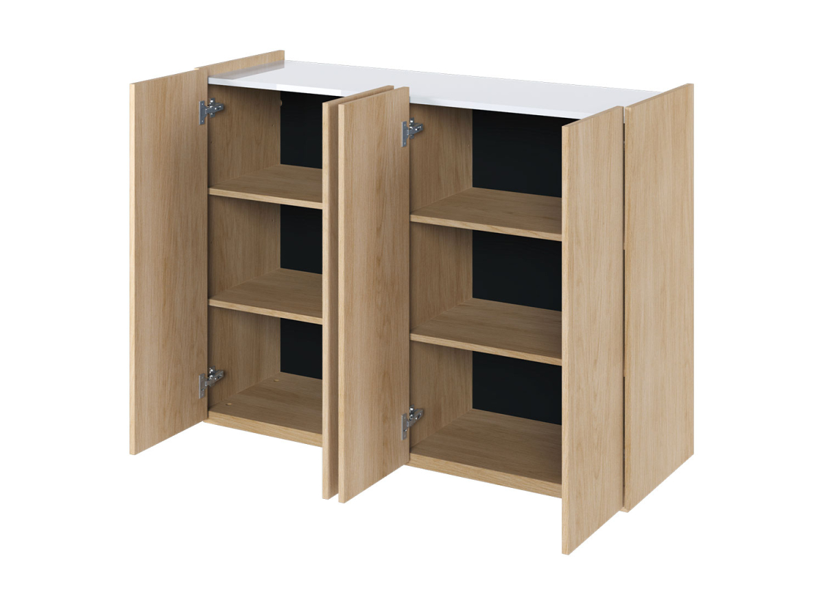 Meuble Buffet Chêne et Blanc