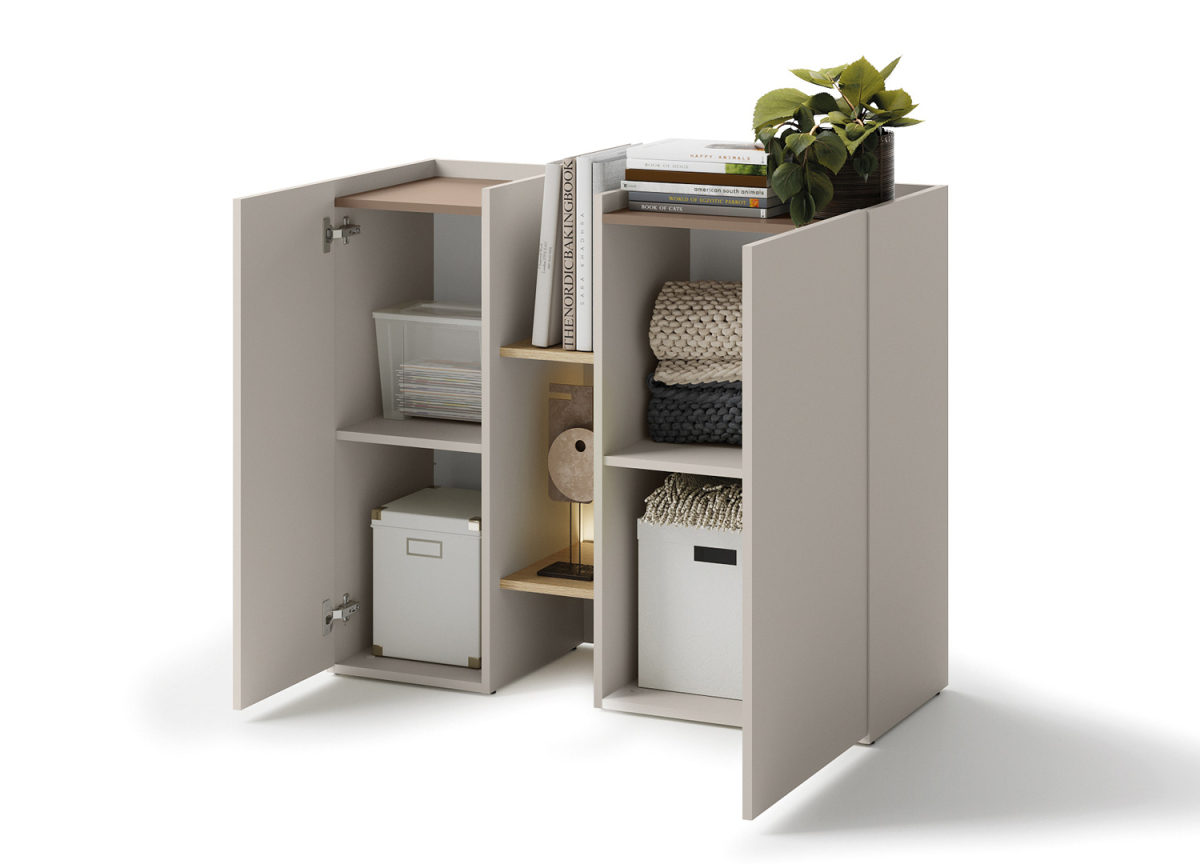 Meuble Commode avec Étagères Ouvertes