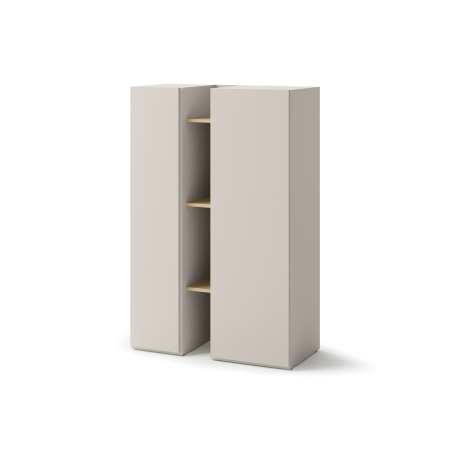 Commode 2 Portes Cachemire et Chêne