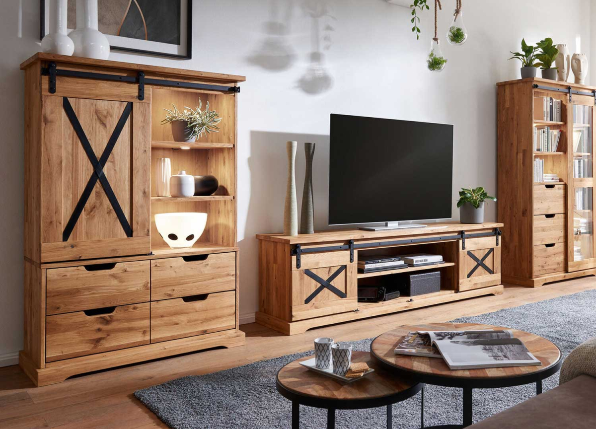 Mobilier rustique en chêne massif