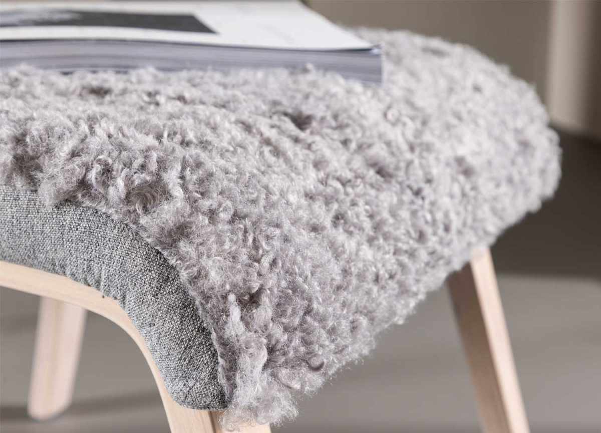 Fauteuil avec Repose-pieds Scandinave