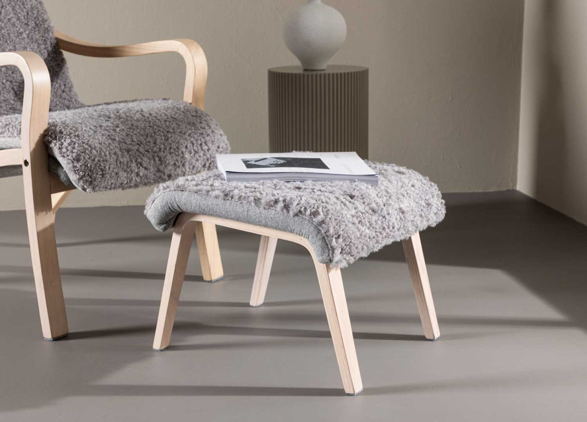 Fauteuil avec Repose-pieds Scandinave