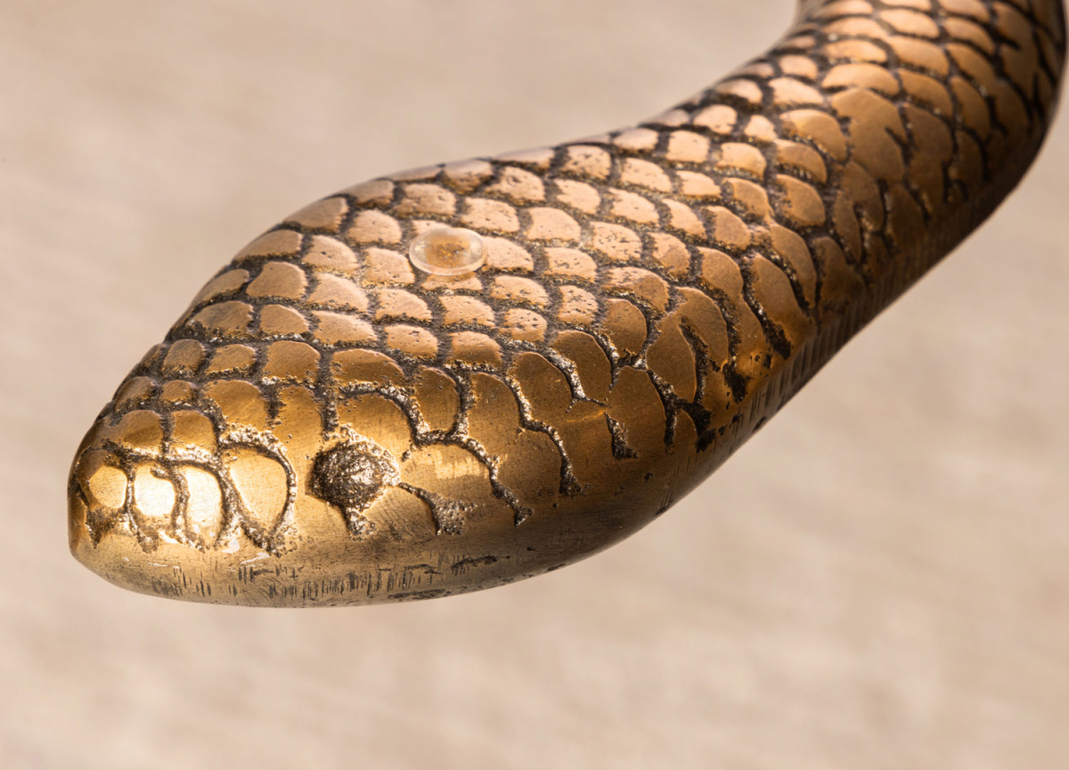 Table d'Appoint avec Pied Serpent Doré